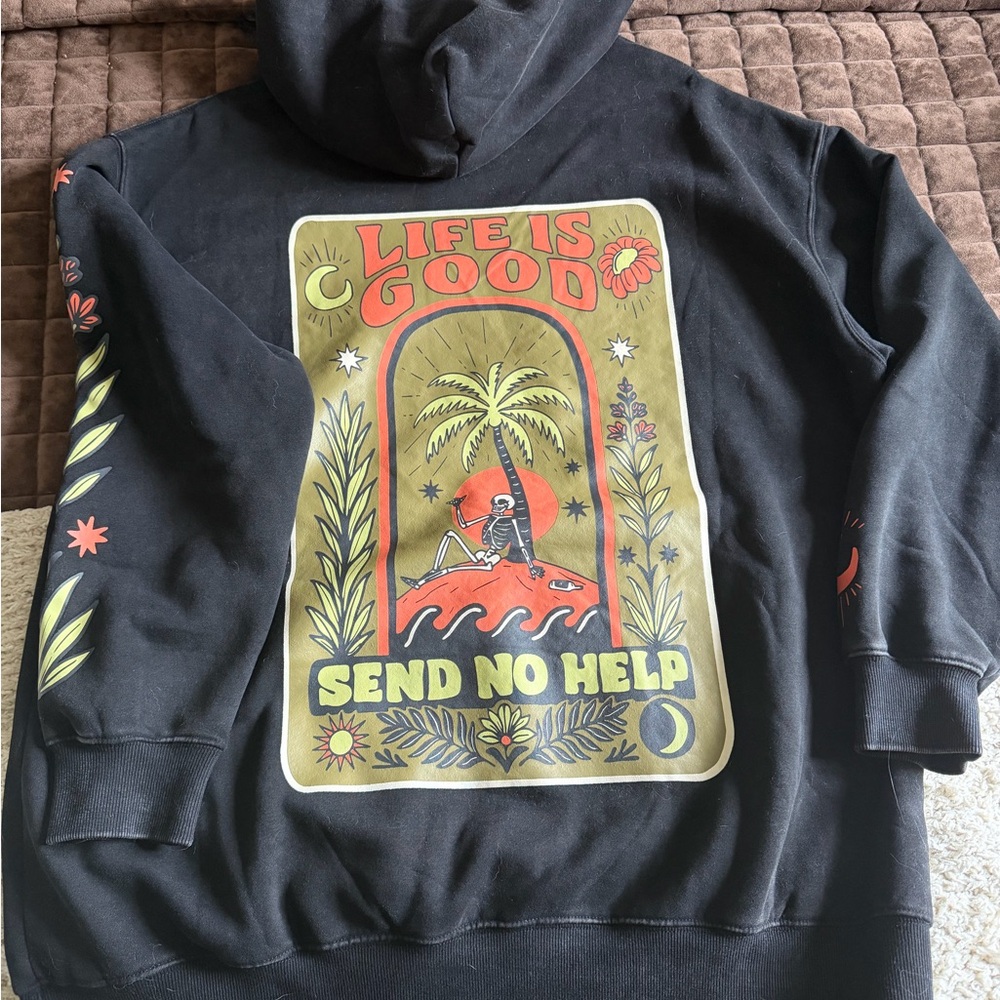 Notice the reckless Women's Black Hoodie - 'Send No Help'